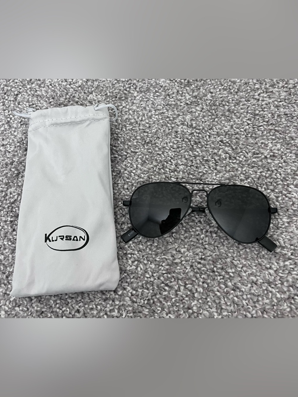 Black Aviator Sunglasses